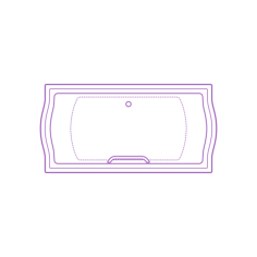 Fixtures Bathtubs Baths Toto Clayton 6 Foot Soaker Sketch Style Svg Vector, Free Vectors File